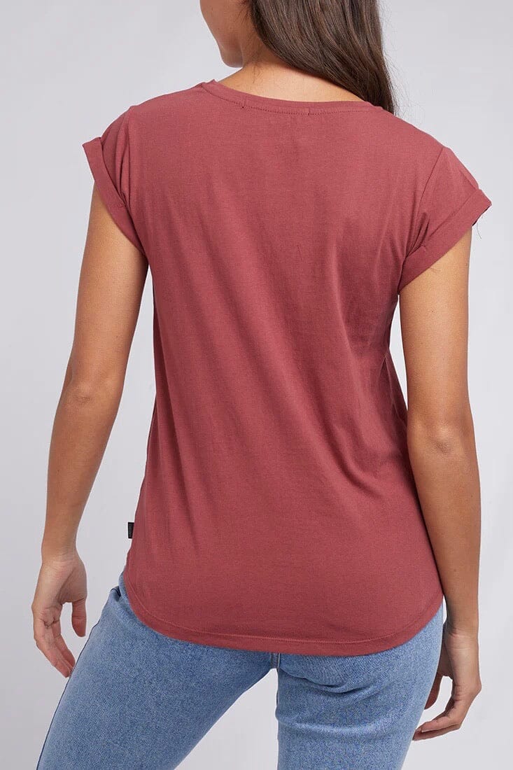 Silent Theory Lucy Tee - Burgundy TOPS