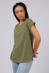 Silent Theory Lucy Tee - Khaki TOPS