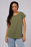 Silent Theory Lucy Tee - Khaki TOPS